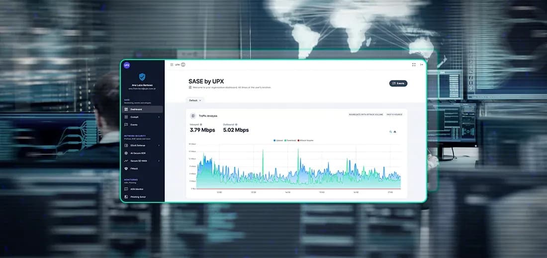 Diferenças: mitigação DDoS com trânsito nacional e internacional